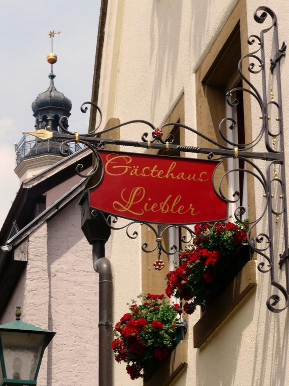 Ferienwohnung Gästehaus Liebler Rothenburg ob der Tauber Exterior foto